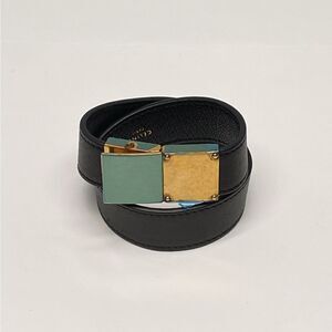 Celine Leather Double Strap Bracelet size M